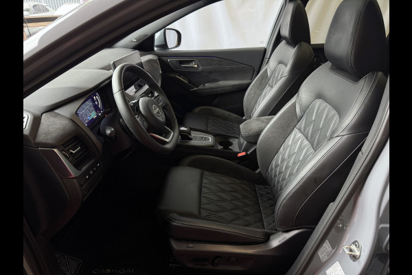 Nissan QASHQAI 1.3 MHEV 160PK TEKNA PLUS BOSE 20''LMV LEER ALCANTARA PANO MASSAGE BOSE STOEL/STUUR/RUIT VERW MATRIX.LED ELEK.KLEP HEADUP 20''LM 03/2025
