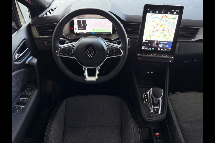 Renault Captur 1.3 MILD HYBRID 160 TECHNO CAMERA 18''LMV STOEL/STUUR .VERW PURE VISION LED 10'' R-LINK NAVI 04/2025 EDC-automaat (Efficiënt Dual Clutch) 7 Versnellingen 1200KG Trekgewicht