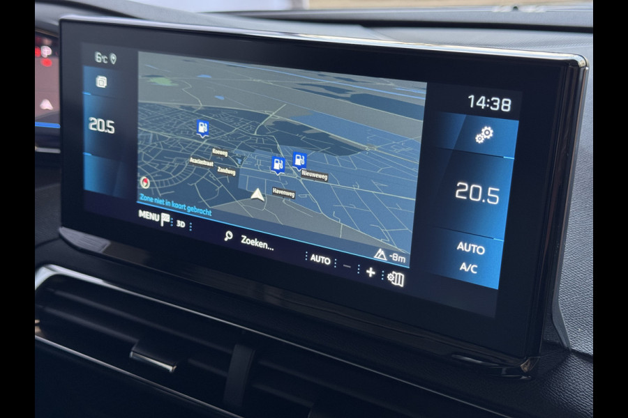 Peugeot 3008 130PK ALLURE LEER I-COCKPIT LED CARPLAY EUROPA.NAVI ELEK.KLEP CAMERA ADAP.CRUISE ZWARTE HEMEL. 2024 ALLURE 2024