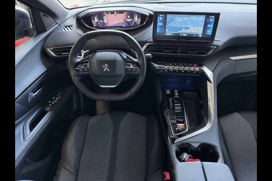Peugeot 3008 130PK ALLURE LEER I-COCKPIT LED CARPLAY EUROPA.NAVI ELEK.KLEP CAMERA ADAP.CRUISE ZWARTE HEMEL. 2024 ALLURE 2024