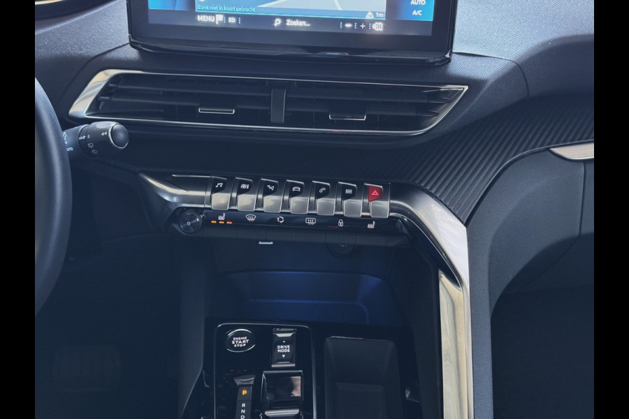 Peugeot 3008 130PK ALLURE LEER I-COCKPIT LED CARPLAY EUROPA.NAVI ELEK.KLEP CAMERA ADAP.CRUISE ZWARTE HEMEL. 2024 ALLURE 2024