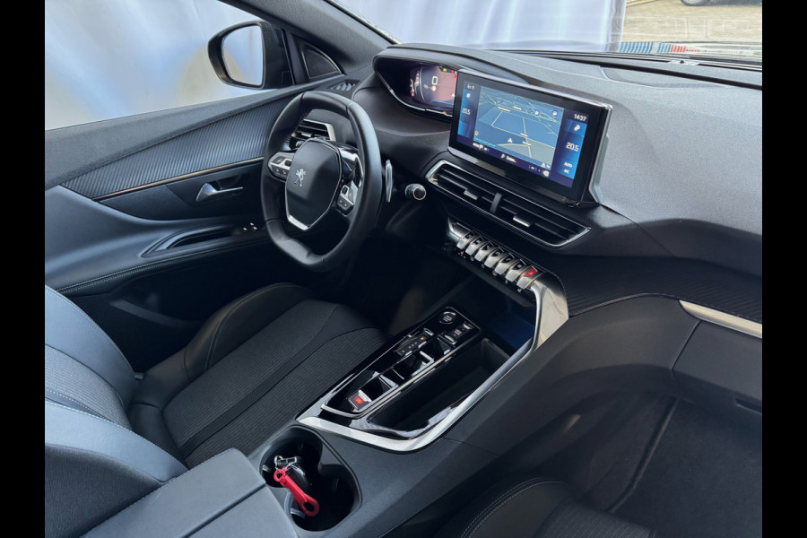 Peugeot 3008 130PK ALLURE LEER I-COCKPIT LED CARPLAY EUROPA.NAVI ELEK.KLEP CAMERA ADAP.CRUISE ZWARTE HEMEL. 2024 ALLURE 2024