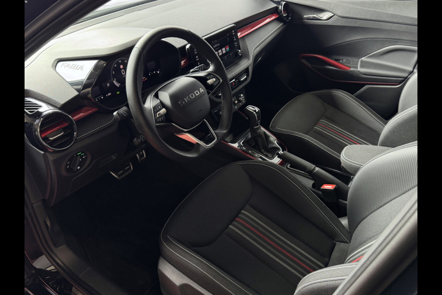 Škoda Fabia 1.0 TSI 116PK MONTE CARLO BLACK CAMERA LED STOEL/STUUR VERW ADAP, CRUISE VIC.COCKPIT 03/2025