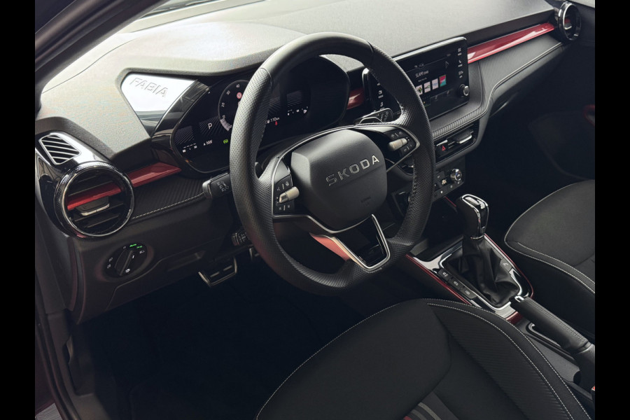 Škoda Fabia 1.0 TSI 116PK MONTE CARLO BLACK CAMERA LED STOEL/STUUR VERW ADAP, CRUISE VIC.COCKPIT 03/2025