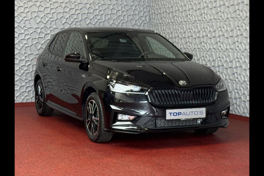 Škoda Fabia 1.0 TSI 116PK MONTE CARLO BLACK CAMERA LED STOEL/STUUR VERW ADAP, CRUISE VIC.COCKPIT 03/2025