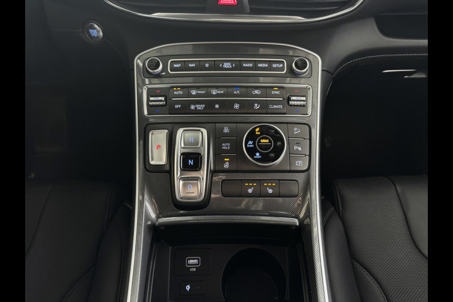 Hyundai Santa Fe 1.6 T-GDI PHEV PREMIUM 7P AWD LEER ELEK.KLEP CAMERA NAVI STOEL/STUUR VERW. PLUG IN HYBRID