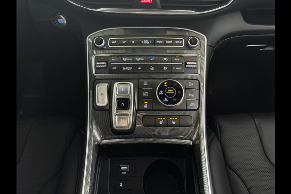 Hyundai Santa Fe 1.6 T-GDI PHEV PREMIUM 7P AWD LEER ELEK.KLEP CAMERA NAVI STOEL/STUUR VERW. PLUG IN HYBRID
