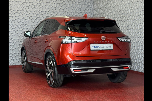 Nissan QASHQAI 1.3 MHEV 160PK TEKNA PLUS BOSE 20''LMV LEER ALCANTARA PANO MASSAGE BOSE STOEL/STUUR/RUIT VERW MATRIX.LED ELEK.KLEP HEADUP 20''LM 04/2025