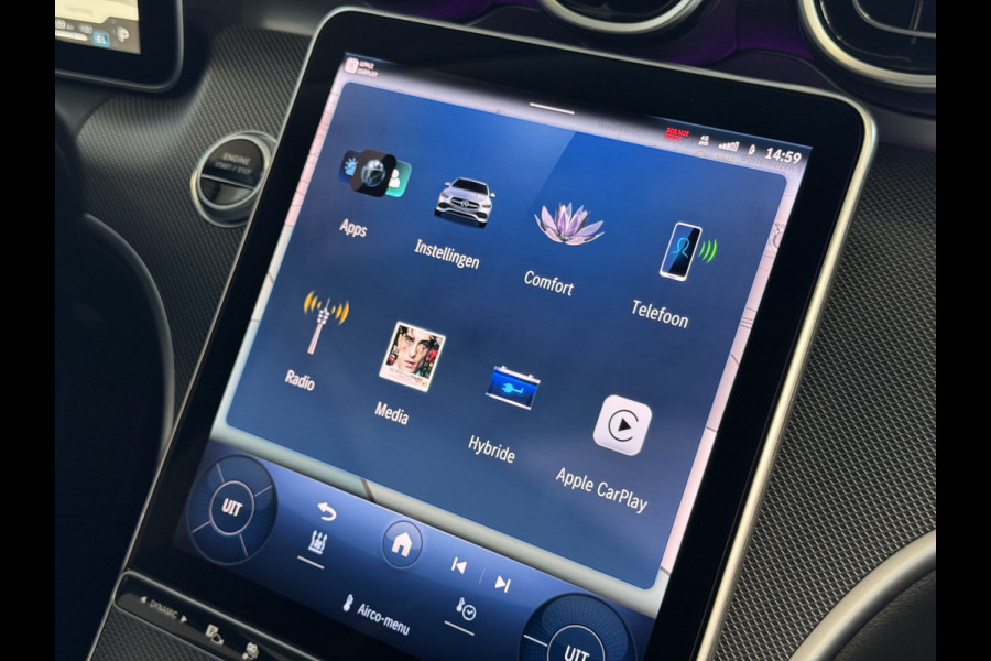 Mercedes-Benz C-Klasse 300e 313PK PHEV 12/2024 AVANTGARDE TREKHAAK DISTRONIC CAMERA ELEK/STOEL/VERWARMD 12/2024 PHEV PLUG IN HYBRIDE
