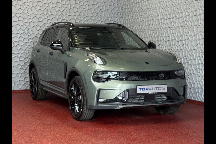 Lynk & Co 01 MORE 276PK NIEUWSTE MODEL HARMAN KARDON LEDER PANO. 15'4 INCH NAVI 360.CAM 20''LMV  ELEK.STOEL/GEHEUGEN STUUR.VERW MINERAL GREEN 07/25 4 JAAR FABRIEKSGARANTIE