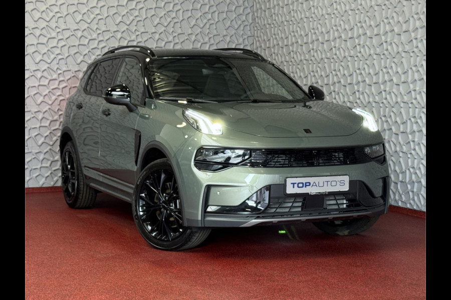 Lynk & Co 01 MORE 276PK NIEUWSTE MODEL HARMAN KARDON LEDER PANO. 15'4 INCH NAVI 360.CAM 20''LMV  ELEK.STOEL/GEHEUGEN STUUR.VERW MINERAL GREEN 07/25 4 JAAR FABRIEKSGARANTIE