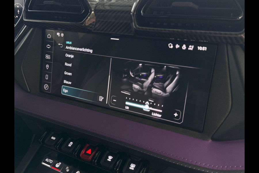 Lamborghini Urus 4.0 V8 HYBRID SE 800 PK ALLE OPTIES/CARBON PACK /AD PERSONAM/VIOLA MITHRAS/ PANO / MASSAGE