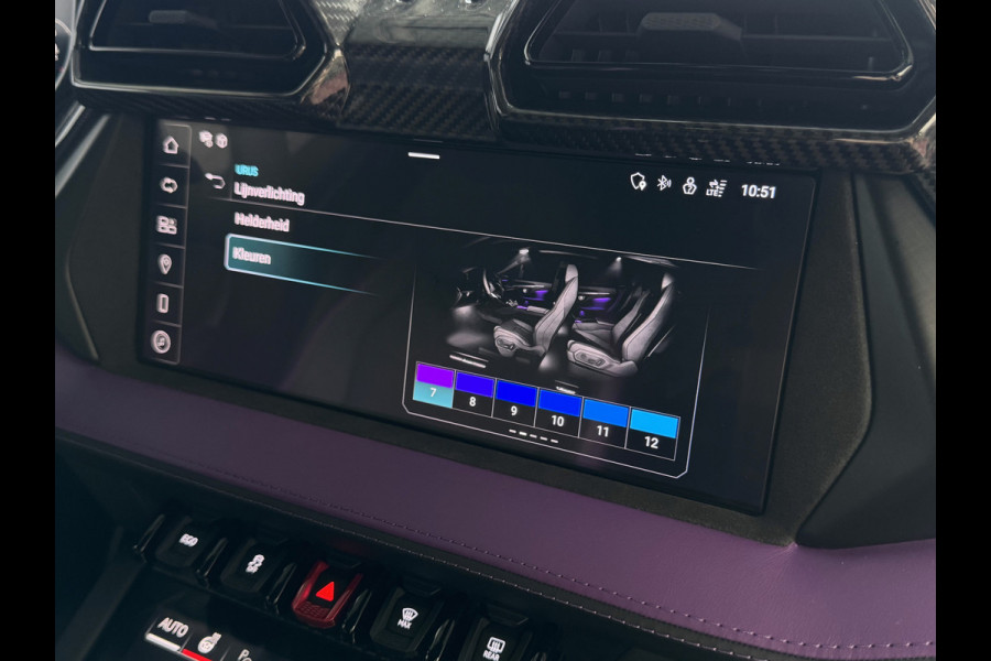 Lamborghini Urus 4.0 V8 HYBRID SE 800 PK ALLE OPTIES/CARBON PACK /AD PERSONAM/VIOLA MITHRAS/ PANO / MASSAGE