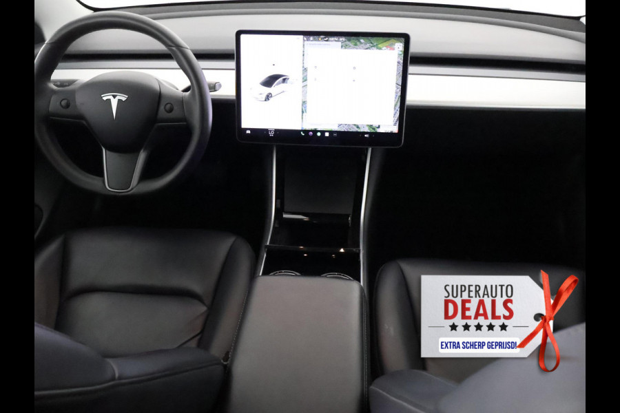Tesla Model 3 BLACKLINE BI-TONE PANO STD ACCUTEST 86% RWD 60 kWH LEDER.NAVI.CAMERA.AUTOPILOT, STOELVERWARMING EN NOG VEEL MEER!