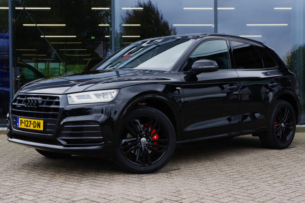 Audi Q5 2.0 TFSI 252 PK Quattro Sport S Line Black Edition, Trekhaak, Panoramadak, Leder-Alcantara, Camera
