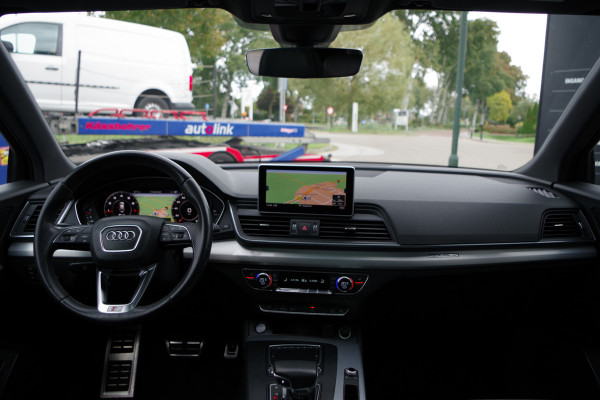 Audi Q5 2.0 TFSI 252 PK Quattro Sport S Line Black Edition, Trekhaak, Panoramadak, Leder-Alcantara, Camera
