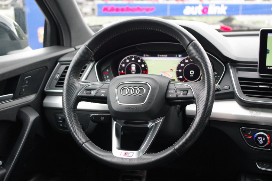 Audi Q5 2.0 TFSI 252 PK Quattro Sport S Line Black Edition, Trekhaak, Panoramadak, Leder-Alcantara, Camera