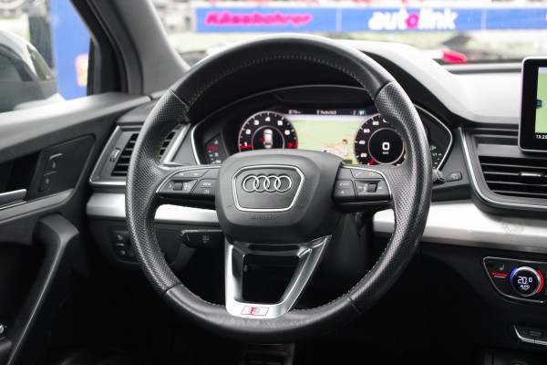 Audi Q5 2.0 TFSI 252 PK Quattro Sport S Line Black Edition, Trekhaak, Panoramadak, Leder-Alcantara, Camera