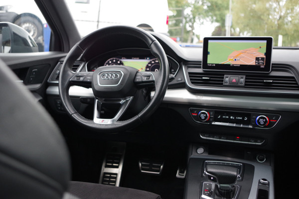 Audi Q5 2.0 TFSI 252 PK Quattro Sport S Line Black Edition, Trekhaak, Panoramadak, Leder-Alcantara, Camera