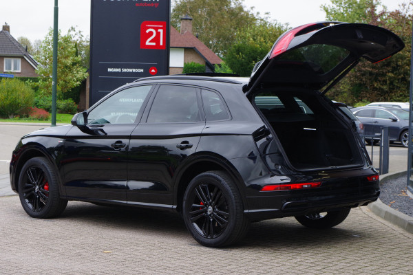 Audi Q5 2.0 TFSI 252 PK Quattro Sport S Line Black Edition, Trekhaak, Panoramadak, Leder-Alcantara, Camera