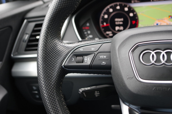 Audi Q5 2.0 TFSI 252 PK Quattro Sport S Line Black Edition, Trekhaak, Panoramadak, Leder-Alcantara, Camera