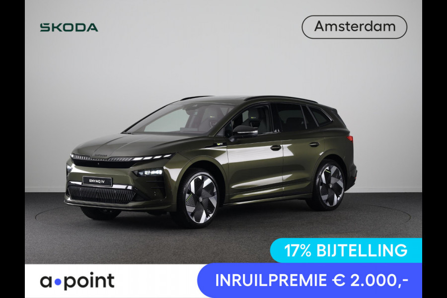 Škoda Enyaq 85X RS 340 pk | Business Upgrade Pakket - MAXX | Lederen bekleding | Panoramadak | Winter pakket | 21 inch lichtmetalen velgen