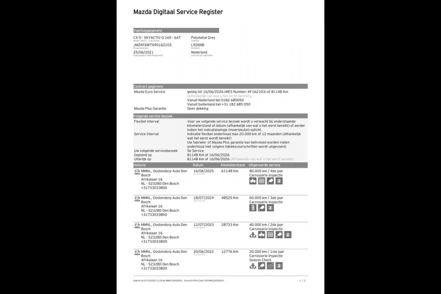 Mazda CX-5 2.0 SkyActiv-G 165 Luxury | Leder, Stoelverw.+Ventilatie, Trekhaak wegkl., El. A.klep, ACC, Carplay/Android, 360 Camera