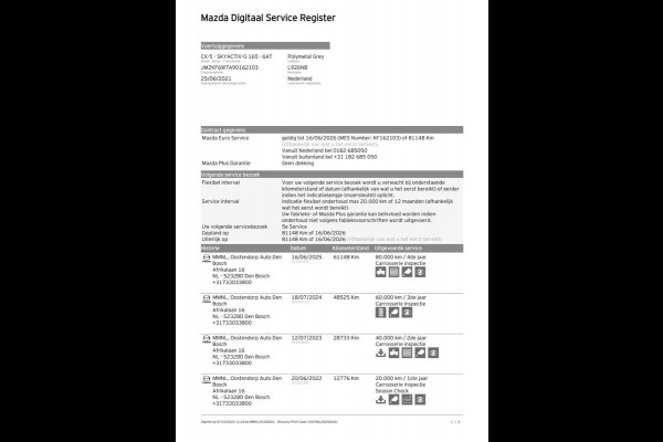 Mazda CX-5 2.0 SkyActiv-G 165 Luxury | Leder, Stoelverw.+Ventilatie, Trekhaak wegkl., El. A.klep, ACC, Carplay/Android, 360 Camera