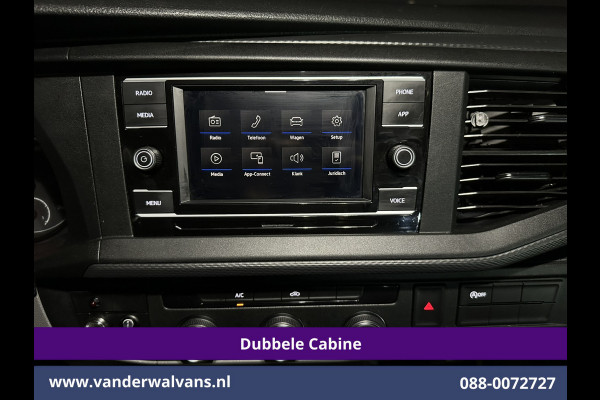 Volkswagen Transporter 2.0 TDI L2H1 Dubbele Cabine Euro6 Airco | 2200kg Trekhaak | Apple Carplay Cruisecontrol, Android Auto, 5-Zits, Parkeersensoren