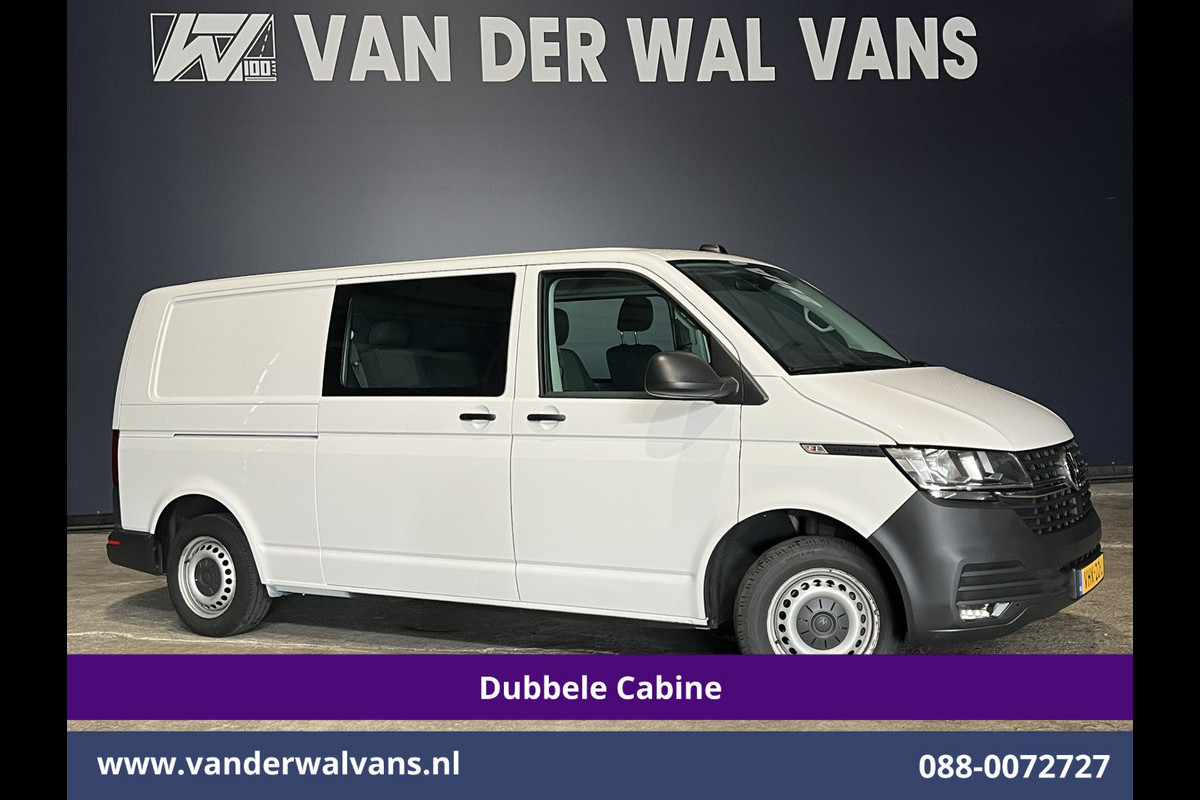 Volkswagen Transporter 2.0 TDI L2H1 Dubbele Cabine Euro6 Airco | 2200kg Trekhaak | Apple Carplay Cruisecontrol, Android Auto, 5-Zits, Parkeersensoren Volkswagen Transporter 2.0 TDI L2H1 Dubbele Cabine Euro6 Airco | 2200kg Trekhaak | Apple Carplay Cruisecontrol, Android Auto, 5-Zits, Parkeersensoren
