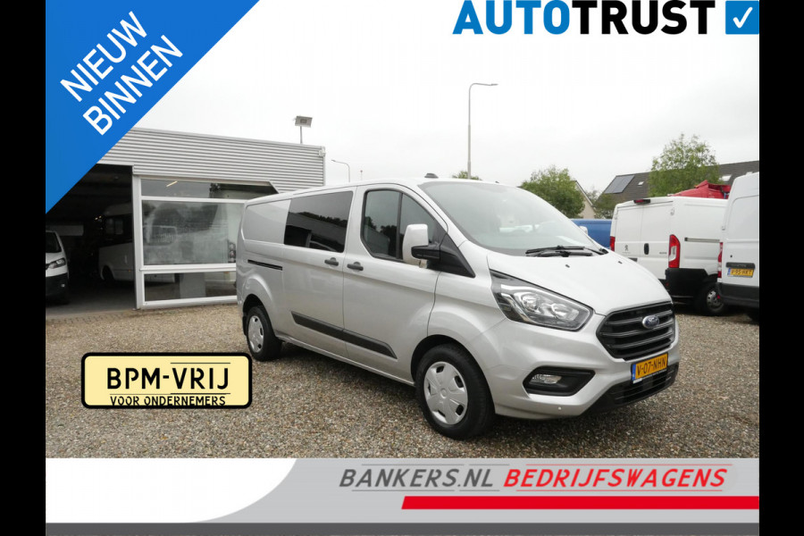 Ford Transit Custom 2.0 TDCI 130PK, L2H1, Dubbel Cabine, Airco