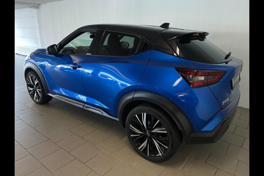 Nissan Juke 1.0 DIG-T N-Design AIRCO CLIMA NAVI CRUISE BT VELGEN CAMERA PRIVACYGLAS ZWART DAK ZEER NETTE AUTO