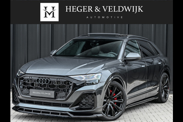 Audi Q8 55TFSI e QUATTRO PRO LINE S COMPETITION | S-SEATS | PANORAMADAK | 4 WIEL BESTURING | B&O SOUND | HEAD-UP | LUCHTVERING | DAB+ |