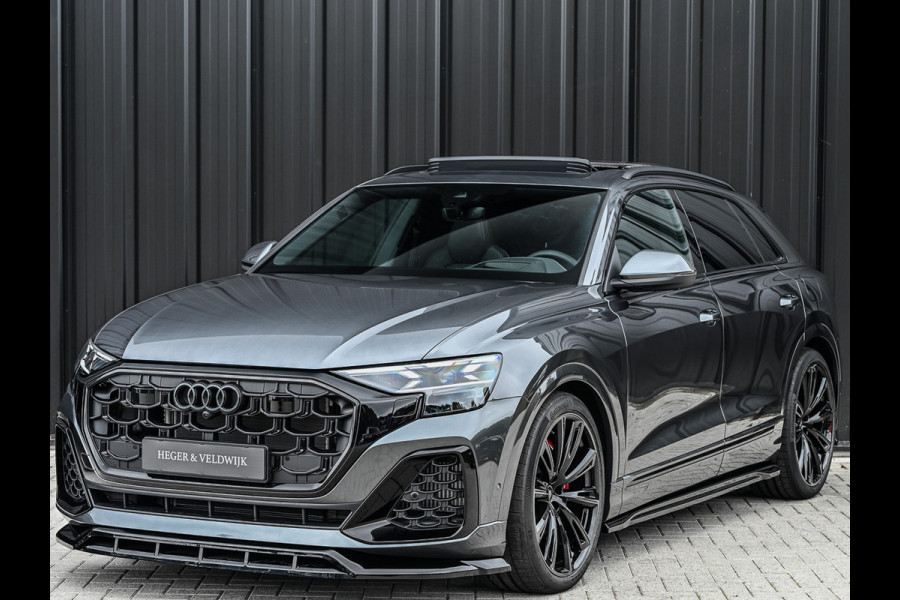 Audi Q8 55TFSI e QUATTRO PRO LINE S COMPETITION | S-SEATS | PANORAMADAK | 4 WIEL BESTURING | B&O SOUND | HEAD-UP | LUCHTVERING | DAB+ |
