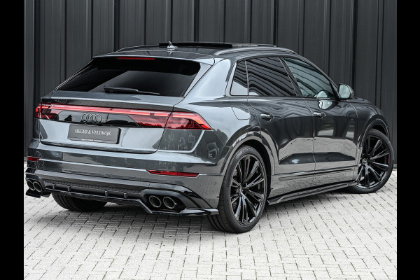 Audi Q8 55TFSI e QUATTRO PRO LINE S COMPETITION | S-SEATS | PANORAMADAK | 4 WIEL BESTURING | B&O SOUND | HEAD-UP | LUCHTVERING | DAB+ |