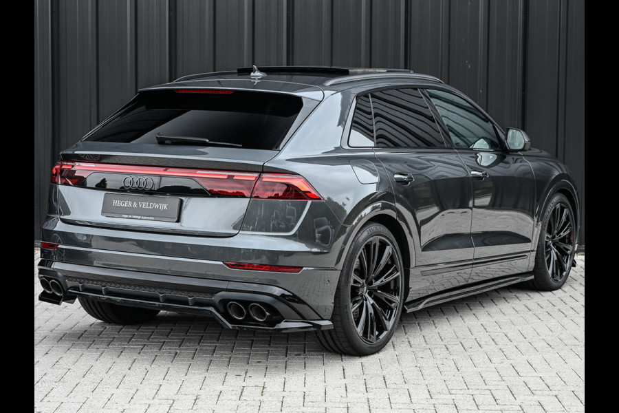 Audi Q8 55TFSI e QUATTRO PRO LINE S COMPETITION | S-SEATS | PANORAMADAK | 4 WIEL BESTURING | B&O SOUND | HEAD-UP | LUCHTVERING | DAB+ |
