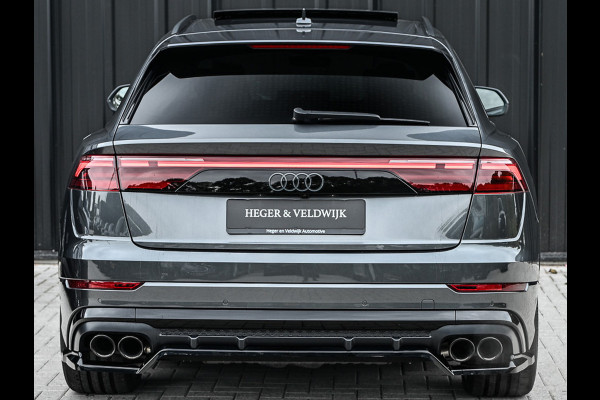 Audi Q8 55TFSI e QUATTRO PRO LINE S COMPETITION | S-SEATS | PANORAMADAK | 4 WIEL BESTURING | B&O SOUND | HEAD-UP | LUCHTVERING | DAB+ |