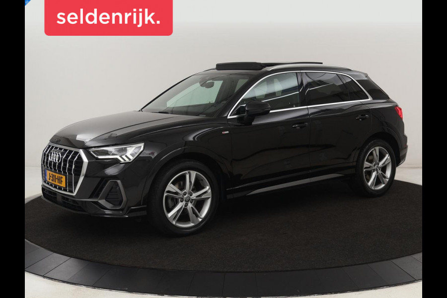 Audi Q3 35 TFSI S Line | Panoramadak | Stoelverwarming | Adaptive cruise | Camera | Carplay | Virtual Cockpit | Navigatie | Sportstoelen | Half leder | Climate control | Virtual Cockpit