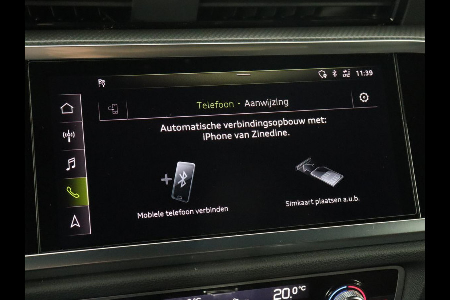 Audi Q3 35 TFSI S Line | Panoramadak | Stoelverwarming | Adaptive cruise | Camera | Carplay | Virtual Cockpit | Navigatie | Sportstoelen | Half leder | Climate control | Virtual Cockpit