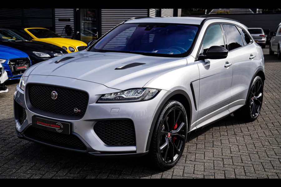 Jaguar F-Pace 5.0 V8 S/C AWD SVR | Lane Assist | Luxe Kuipstoelen | Head up | Meridian Sound system | 551PK | Dealer onderhouden |