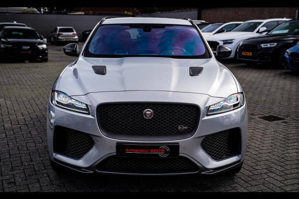 Jaguar F-Pace 5.0 V8 S/C AWD SVR | Lane Assist | Luxe Kuipstoelen | Head up | Meridian Sound system | 551PK | Dealer onderhouden |
