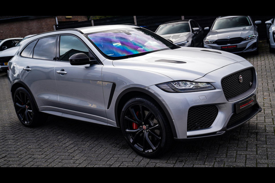 Jaguar F-Pace 5.0 V8 S/C AWD SVR | Lane Assist | Luxe Kuipstoelen | Head up | Meridian Sound system | 551PK | Dealer onderhouden |