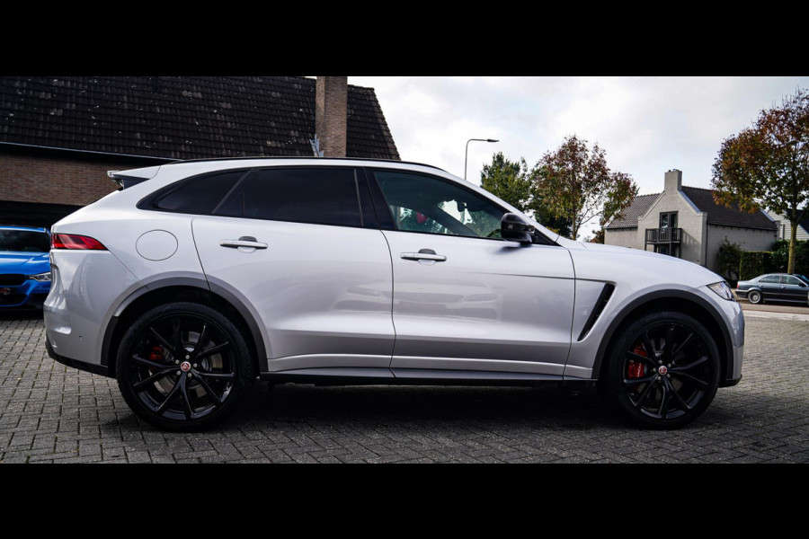 Jaguar F-Pace 5.0 V8 S/C AWD SVR | Lane Assist | Luxe Kuipstoelen | Head up | Meridian Sound system | 551PK | Dealer onderhouden |