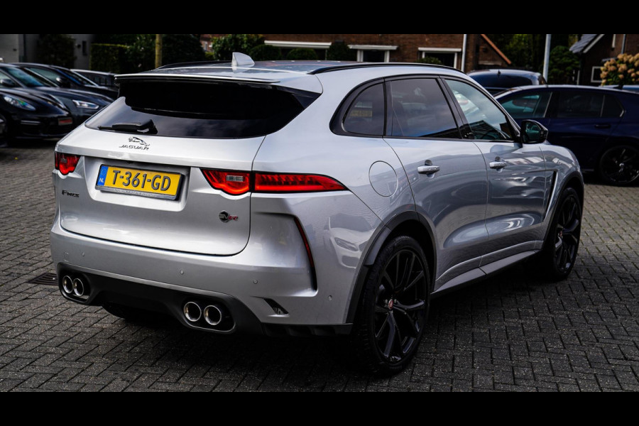 Jaguar F-Pace 5.0 V8 S/C AWD SVR | Lane Assist | Luxe Kuipstoelen | Head up | Meridian Sound system | 551PK | Dealer onderhouden |