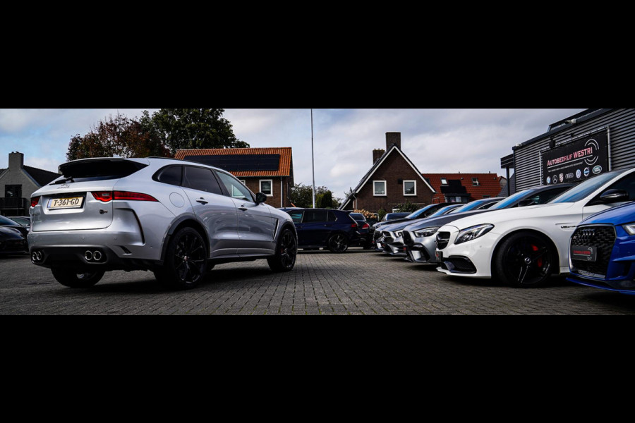 Jaguar F-Pace 5.0 V8 S/C AWD SVR | Lane Assist | Luxe Kuipstoelen | Head up | Meridian Sound system | 551PK | Dealer onderhouden |