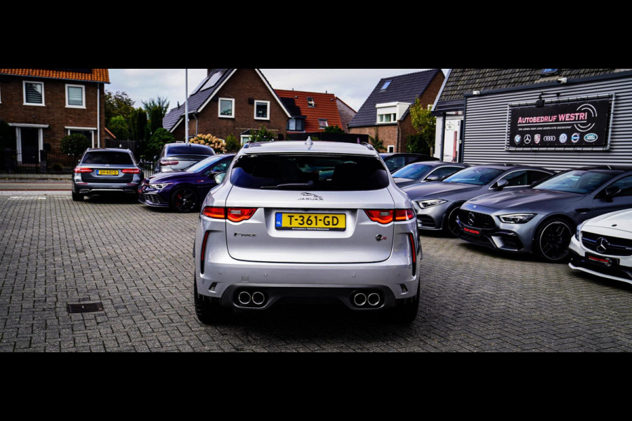 Jaguar F-Pace 5.0 V8 S/C AWD SVR | Lane Assist | Luxe Kuipstoelen | Head up | Meridian Sound system | 551PK | Dealer onderhouden |