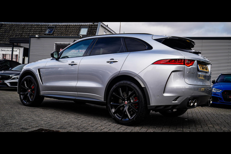 Jaguar F-Pace 5.0 V8 S/C AWD SVR | Lane Assist | Luxe Kuipstoelen | Head up | Meridian Sound system | 551PK | Dealer onderhouden |