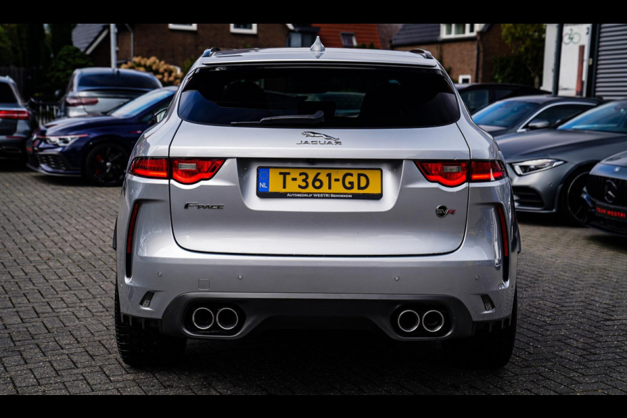 Jaguar F-Pace 5.0 V8 S/C AWD SVR | Lane Assist | Luxe Kuipstoelen | Head up | Meridian Sound system | 551PK | Dealer onderhouden |
