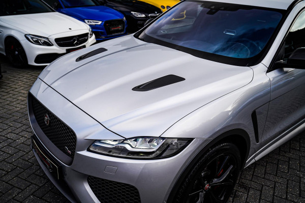 Jaguar F-Pace 5.0 V8 S/C AWD SVR | Lane Assist | Luxe Kuipstoelen | Head up | Meridian Sound system | 551PK | Dealer onderhouden |