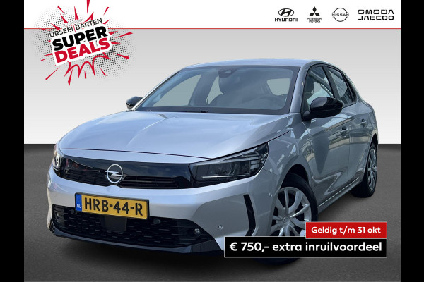 Opel Corsa 1.2 Edition | stoel-stuurverwarming | LED | airco | cruise control | parkeersensoren | Apple Carplay/Android Auto